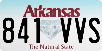 AR license plate 841VVS