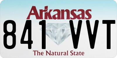 AR license plate 841VVT