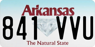 AR license plate 841VVU