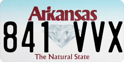 AR license plate 841VVX