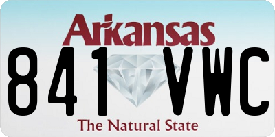 AR license plate 841VWC
