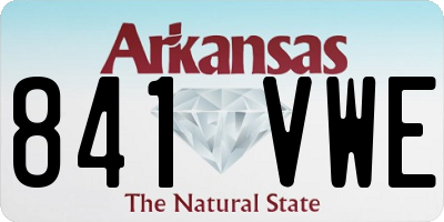 AR license plate 841VWE