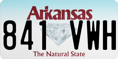 AR license plate 841VWH