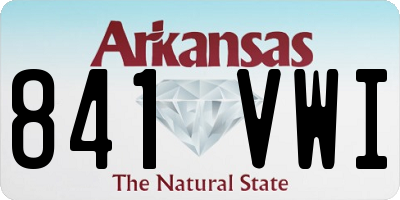AR license plate 841VWI