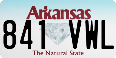 AR license plate 841VWL