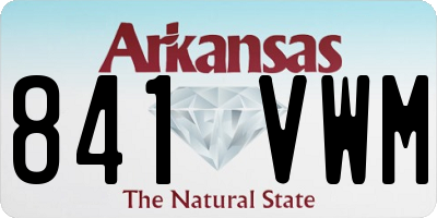AR license plate 841VWM