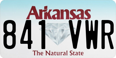 AR license plate 841VWR