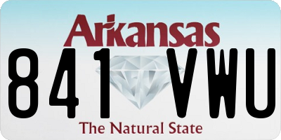 AR license plate 841VWU