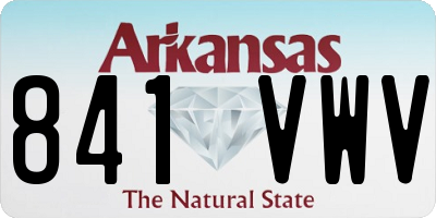 AR license plate 841VWV