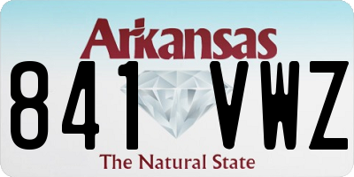 AR license plate 841VWZ