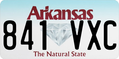 AR license plate 841VXC