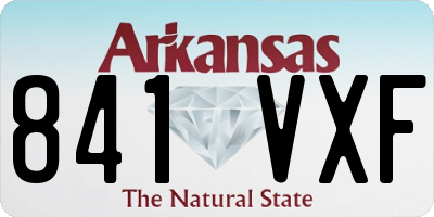 AR license plate 841VXF