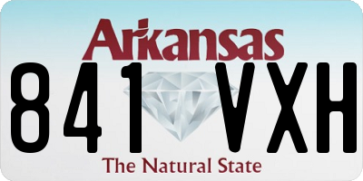 AR license plate 841VXH