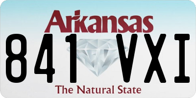 AR license plate 841VXI