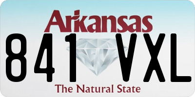 AR license plate 841VXL