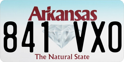 AR license plate 841VXO