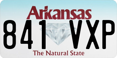 AR license plate 841VXP