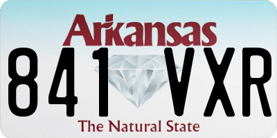 AR license plate 841VXR