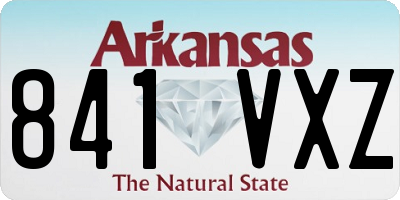 AR license plate 841VXZ