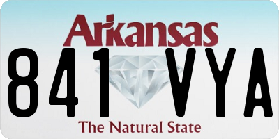 AR license plate 841VYA