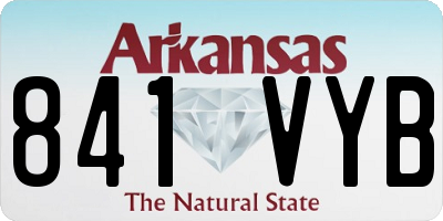 AR license plate 841VYB