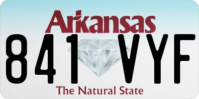 AR license plate 841VYF