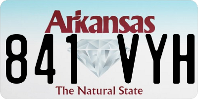 AR license plate 841VYH