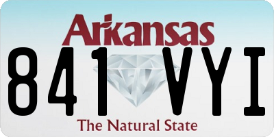 AR license plate 841VYI