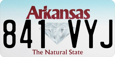 AR license plate 841VYJ