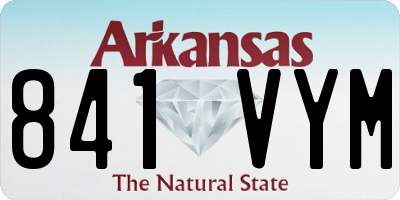 AR license plate 841VYM