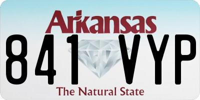AR license plate 841VYP