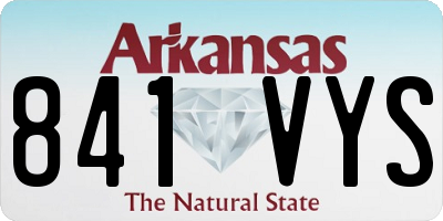 AR license plate 841VYS