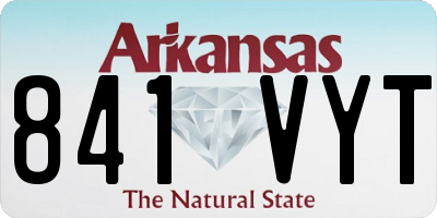 AR license plate 841VYT