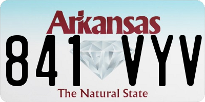 AR license plate 841VYV
