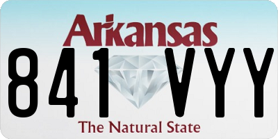 AR license plate 841VYY