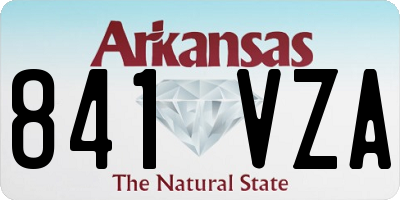AR license plate 841VZA