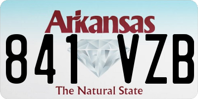 AR license plate 841VZB