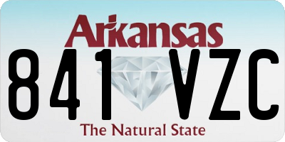 AR license plate 841VZC