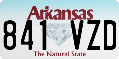 AR license plate 841VZD