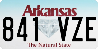 AR license plate 841VZE