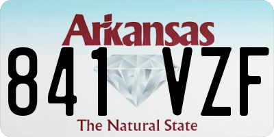 AR license plate 841VZF