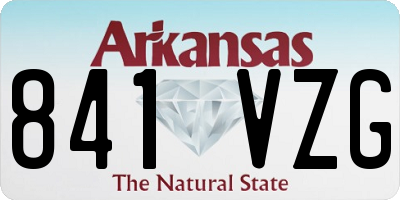 AR license plate 841VZG
