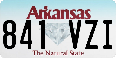 AR license plate 841VZI