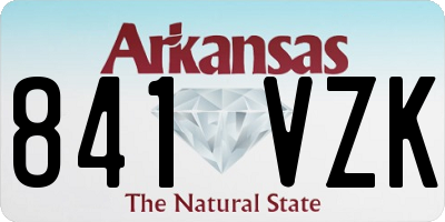 AR license plate 841VZK