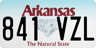 AR license plate 841VZL