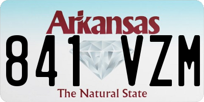 AR license plate 841VZM