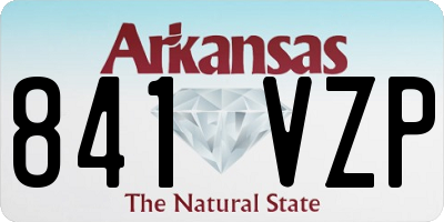 AR license plate 841VZP