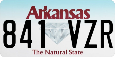 AR license plate 841VZR