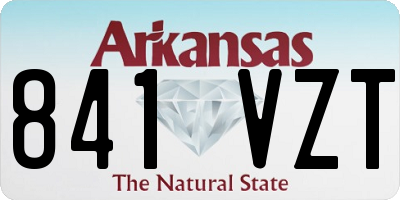 AR license plate 841VZT