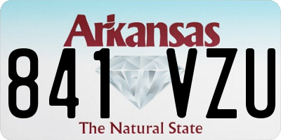 AR license plate 841VZU